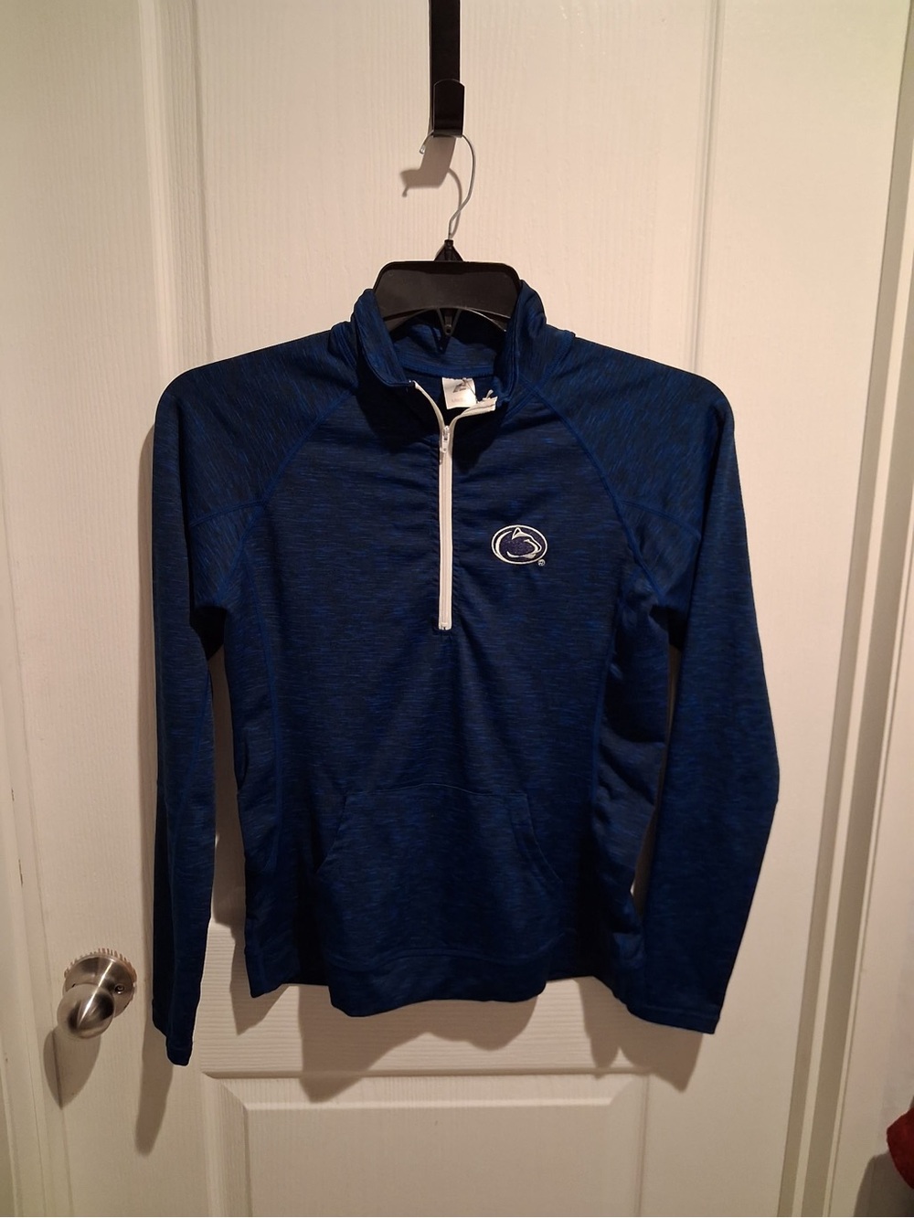 Women's Navy Quarter-Zip Long Sleeve Pullover